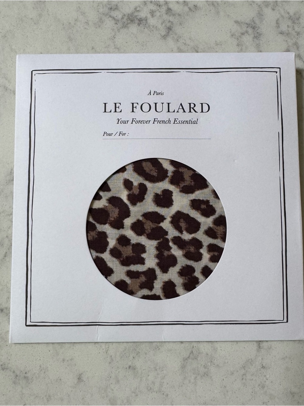 NWOT Sézane Leopard Scarf